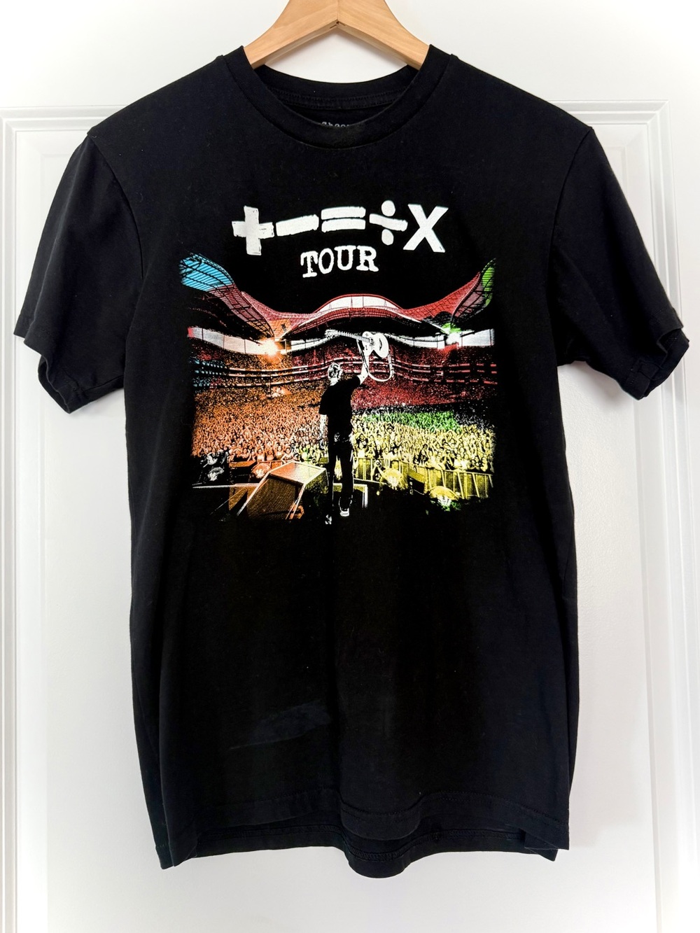 Ed Sheeran Mathematics 2023 Tour Graphic Tee with Colorful Stadium Print Small